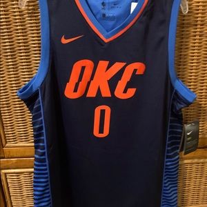 NWT. NBA Oklahoma City Thunder Westbrook jersey.